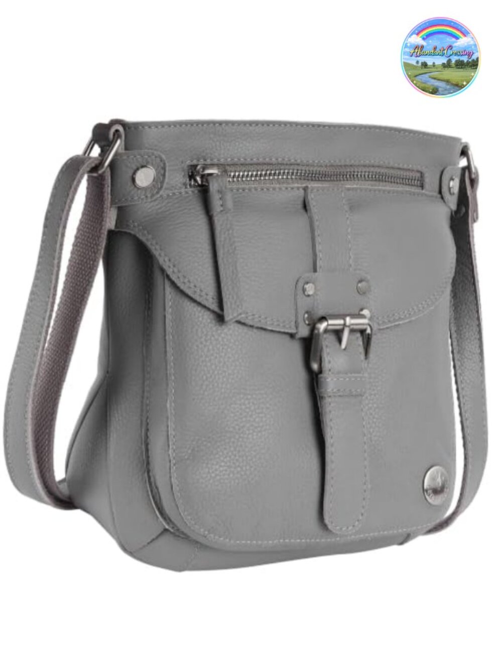 Real Leather Crossbody Bag Sling Handbag Purse Adjustable Strap
